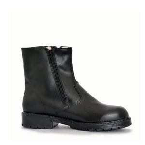 🪅 MARTINO WINTER black  short waterproof BOOT MEN Made in Canada leather